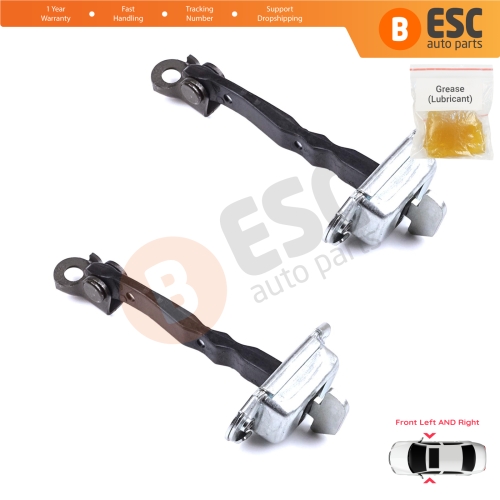 2 Pieces Front Door Stop Check Assy Limiter Strap for Toyota Yaris Vitz MK3 P13 2010-2020 Vios P15 Verso S P12 6861052130