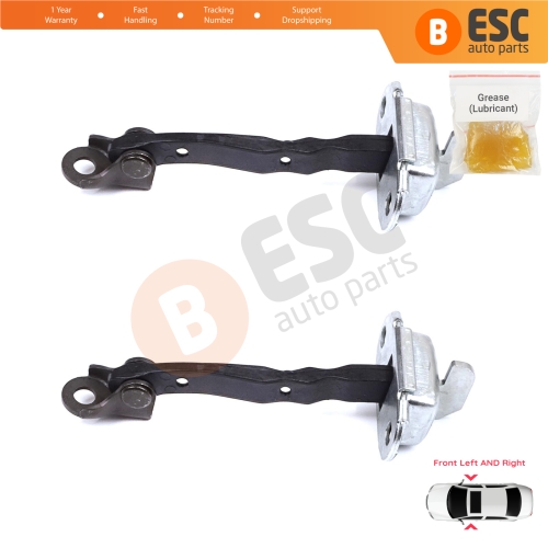 2 Pieces Front Door Stop Check Assy Limiter Strap for Toyota Yaris Vitz MK3 P13 2010-2020 Vios P15 Verso S P12 6861052130
