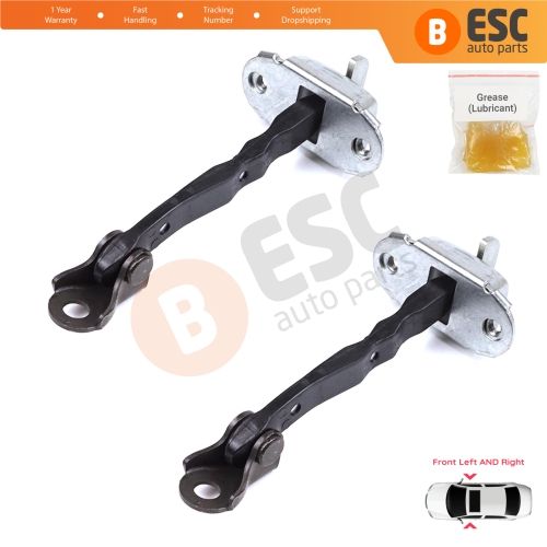 2 Pieces Front Door Stop Check Assy Limiter Strap for Toyota Yaris Vitz MK3 P13 2010-2020 Vios P15 Verso S P12 6861052130