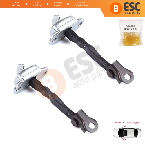 2 Pieces Front Door Stop Check Assy Limiter Strap for Toyota Yaris Vitz MK3 P13 2010-2020 Vios P15 Verso S P12 6861052130