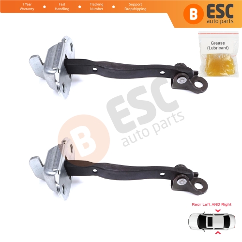 2 Pieces Rear Door Stop Check Assy Limiter Strap for Toyota Yaris Vitz MK3 P13 2010-2014 Vios P15 Verso S P12 Pre-Facelift 6863052120
