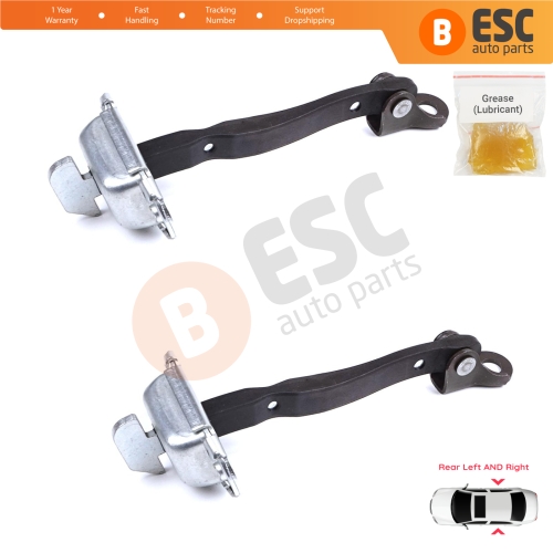 2 Pieces Rear Door Stop Check Assy Limiter Strap for Toyota Yaris Vitz MK3 P13 2010-2014 Vios P15 Verso S P12 Pre-Facelift 6863052120