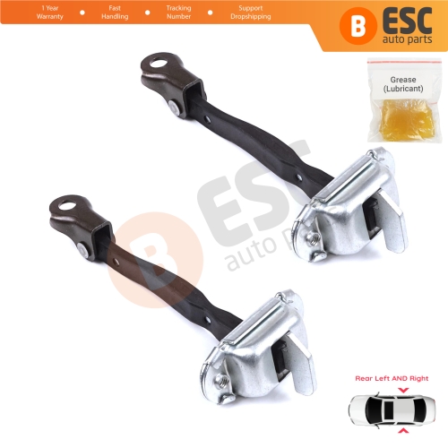 2 Pieces Rear Door Stop Check Assy Limiter Strap for Toyota Yaris Vitz MK3 P13 2010-2014 Vios P15 Verso S P12 Pre-Facelift 6863052120