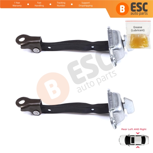 2 Pieces Rear Door Stop Check Assy Limiter Strap for Toyota Yaris Vitz MK3 P13 2010-2014 Vios P15 Verso S P12 Pre-Facelift 6863052120