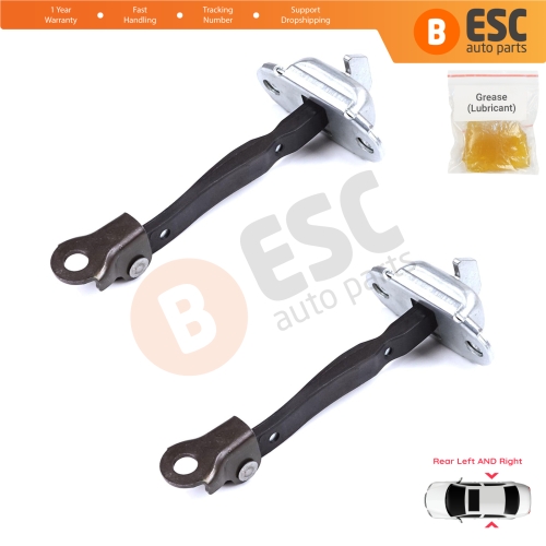 2 Pieces Rear Door Stop Check Assy Limiter Strap for Toyota Yaris Vitz MK3 P13 2010-2014 Vios P15 Verso S P12 Pre-Facelift 6863052120