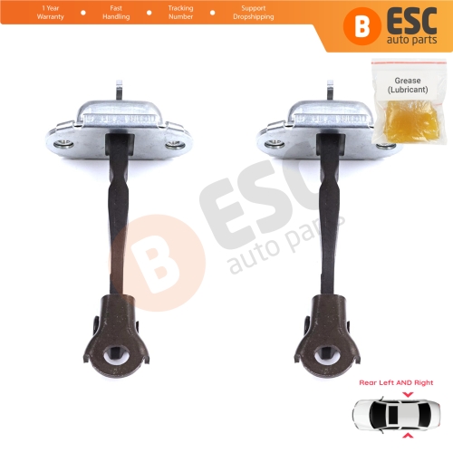 2 Pieces Rear Door Stop Check Assy Limiter Strap for Toyota Yaris Vitz MK3 P13 2010-2014 Vios P15 Verso S P12 Pre-Facelift 6863052120