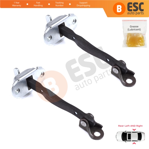 2 Pieces Rear Door Stop Check Assy Limiter Strap for Toyota Yaris Vitz MK3 P13 2010-2014 Vios P15 Verso S P12 Pre-Facelift 6863052120