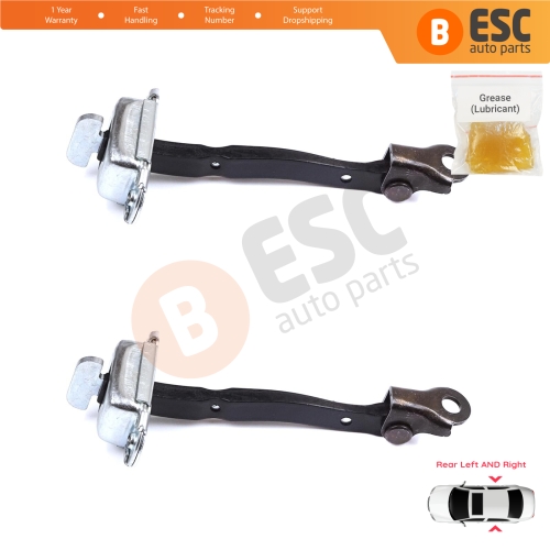 2 Pieces Rear Door Stop Check Assy Limiter Strap for Toyota Yaris Vitz MK3 P13 2015-2020 Vios P15 Verso S P12 Facelift 686300D230