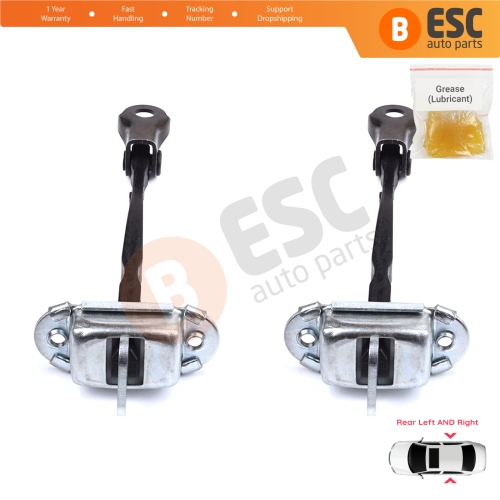 2 Pieces Rear Door Stop Check Assy Limiter Strap for Toyota Yaris Vitz MK3 P13 2015-2020 Vios P15 Verso S P12 Facelift 686300D230
