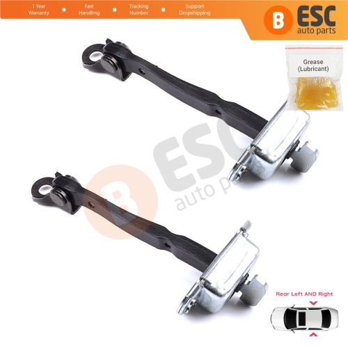 2 Pieces Rear Door Stop Check Assy Limiter Strap for Toyota Yaris Vitz MK3 P13 2015-2020 Vios P15 Verso S P12 Facelift 686300D230