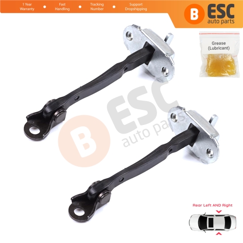 2 Pieces Rear Door Stop Check Assy Limiter Strap for Toyota Yaris Vitz MK3 P13 2015-2020 Vios P15 Verso S P12 Facelift 686300D230