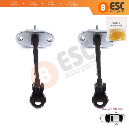 2 Pieces Rear Door Stop Check Assy Limiter Strap for Toyota Yaris Vitz MK3 P13 2015-2020 Vios P15 Verso S P12 Facelift 686300D230