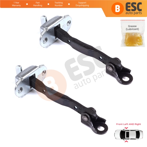 2 Pieces Front Door Stop Check Assy Limiter Strap for Toyota RAV4 MK3 XA30 A3 2005-2013 Vanguard A3 6862042020