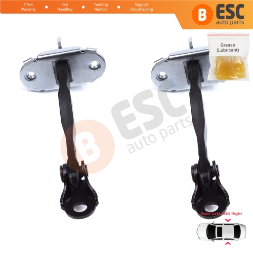 2 Pieces Rear Door Stop Check Assy Limiter Strap for Toyota RAV4 MK3 XA30 A3 2005-2013 Vanguard A3 6864042030