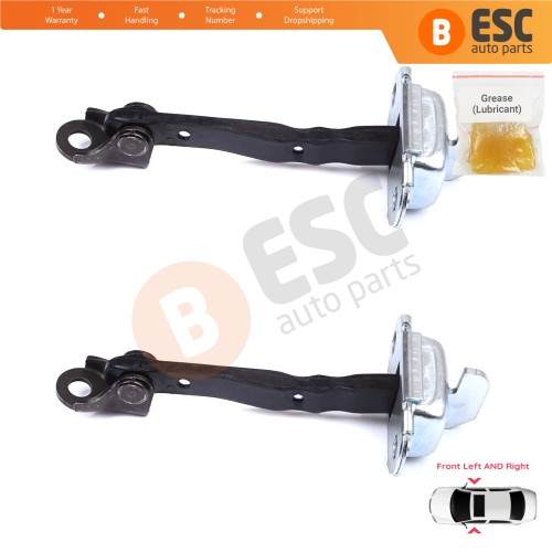 2 Pieces Front Door Stop Check Assy Limiter Strap for Toyota RAV4 MK4 XA40 A4 2012-2019 6861042051