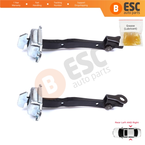 2 Pieces Rear Door Stop Check Assy Limiter Strap for Toyota RAV4 MK4 XA40 A4 2012-2019 6863042040