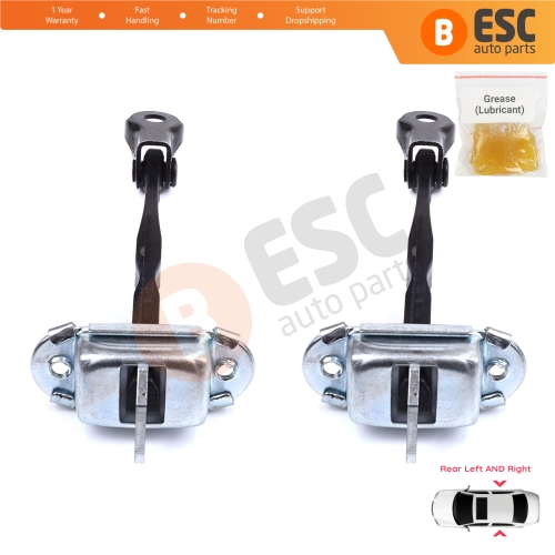 2 Pieces Rear Door Stop Check Assy Limiter Strap for Toyota RAV4 MK4 XA40 A4 2012-2019 6863042040