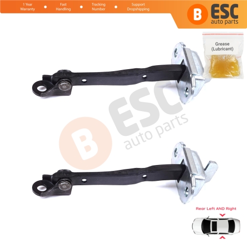 2 Pieces Rear Door Stop Check Assy Limiter Strap for Toyota RAV4 MK4 XA40 A4 2012-2019 6863042040
