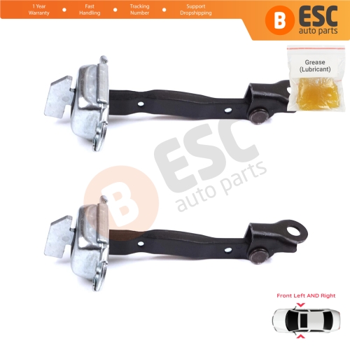 2 Pieces Front Door Stop Check Assy Limiter Strap for Toyota Prius MK2 W2 XW20 2003-2009 Corolla MK9 E12 Allex RunX 2001-2007 6861012161