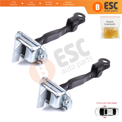 2 Pieces Front Door Stop Check Assy Limiter Strap for Toyota Prius MK2 W2 XW20 2003-2009 Corolla MK9 E12 Allex RunX 2001-2007 6861012161