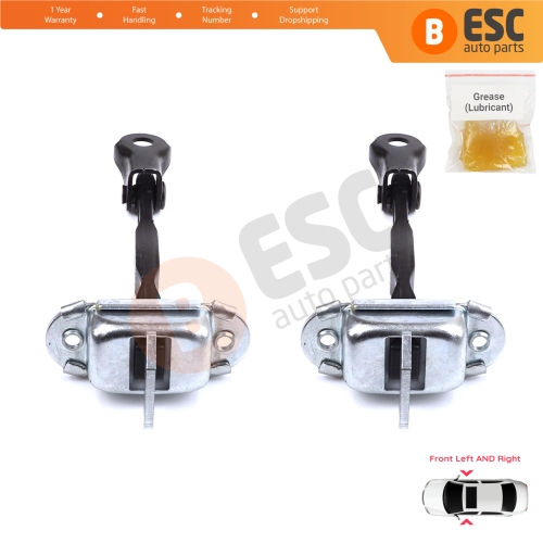 2 Pieces Front Door Stop Check Assy Limiter Strap for Toyota Prius MK2 W2 XW20 2003-2009 Corolla MK9 E12 Allex RunX 2001-2007 6861012161