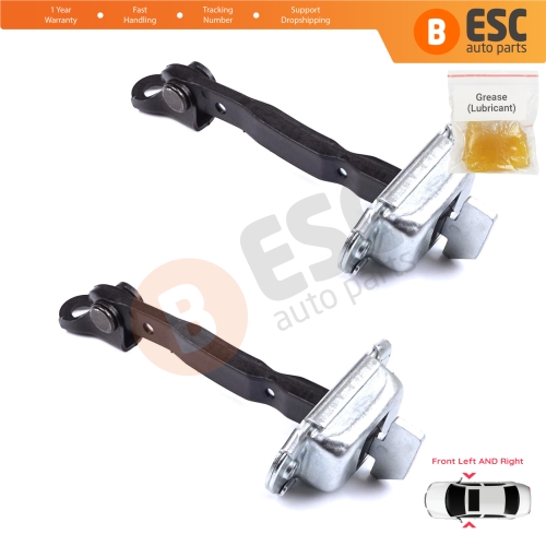 2 Pieces Front Door Stop Check Assy Limiter Strap for Toyota Prius MK2 W2 XW20 2003-2009 Corolla MK9 E12 Allex RunX 2001-2007 6861012161
