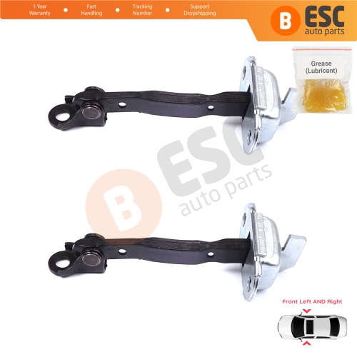 2 Pieces Front Door Stop Check Assy Limiter Strap for Toyota Prius MK2 W2 XW20 2003-2009 Corolla MK9 E12 Allex RunX 2001-2007 6861012161