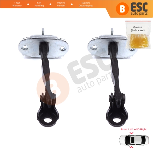 2 Pieces Front Door Stop Check Assy Limiter Strap for Toyota Prius MK2 W2 XW20 2003-2009 Corolla MK9 E12 Allex RunX 2001-2007 6861012161