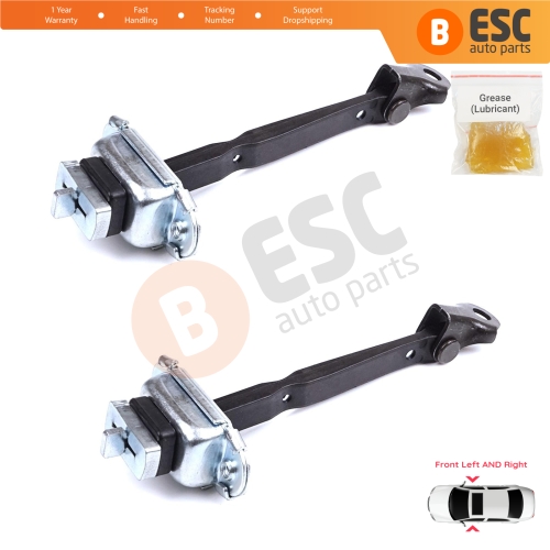 2 Pieces Front Door Stop Check Assy Limiter Strap for Toyota Prius MK3 W3 XW30 ZW30 2009-2015 6861047021