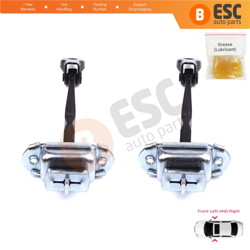 2 Pieces Front Door Stop Check Assy Limiter Strap for Toyota Prius MK3 W3 XW30 ZW30 2009-2015 6861047021