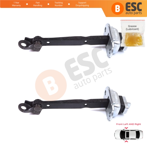 2 Pieces Front Door Stop Check Assy Limiter Strap for Toyota Prius MK3 W3 XW30 ZW30 2009-2015 6861047021