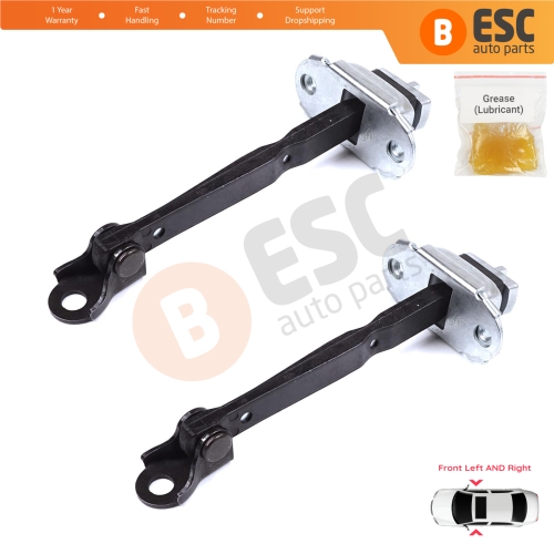 2 Pieces Front Door Stop Check Assy Limiter Strap for Toyota Prius MK3 W3 XW30 ZW30 2009-2015 6861047021