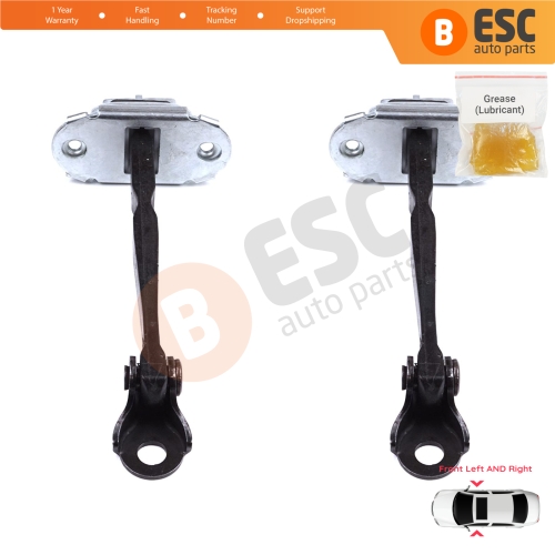2 Pieces Front Door Stop Check Assy Limiter Strap for Toyota Prius MK3 W3 XW30 ZW30 2009-2015 6861047021