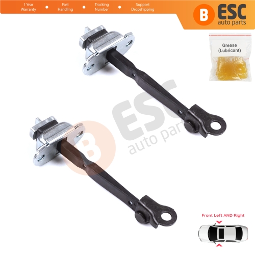 2 Pieces Front Door Stop Check Assy Limiter Strap for Toyota Prius MK3 W3 XW30 ZW30 2009-2015 6861047021