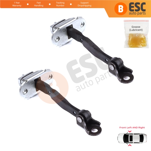 2 Pieces Front Door Stop Check Assy Limiter Strap for Toyota Camry MK5 V3 XV30 2001-2006 6861033050