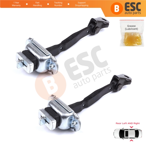 2 Pieces Rear Door Stop Check Assy Limiter Strap for Toyota Camry MK5 V3 XV30 2001-2006 6863033050