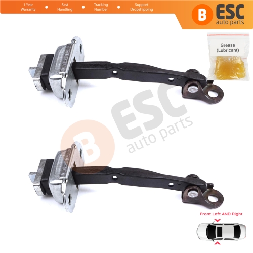 2 Pieces Front Door Stop Check Assy Limiter Strap for Toyota Camry MK6 V4 XV40 2006-2012 6861033070