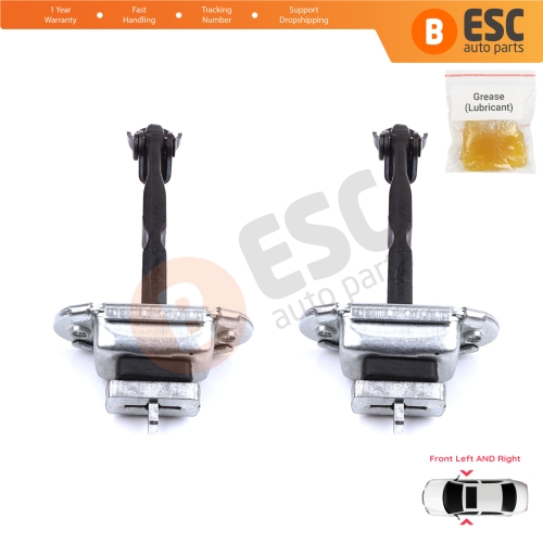 2 Pieces Front Door Stop Check Assy Limiter Strap for Toyota Camry MK6 V4 XV40 2006-2012 6861033070