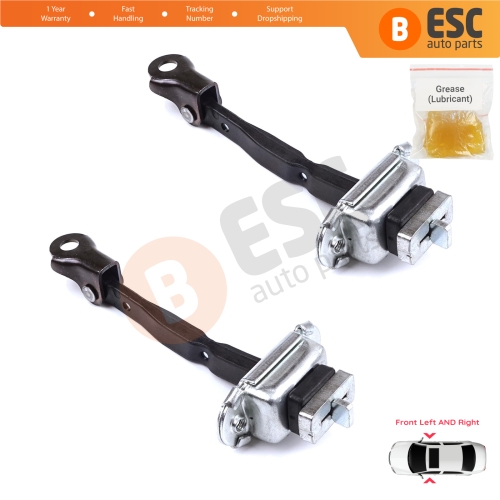 2 Pieces Front Door Stop Check Assy Limiter Strap for Toyota Camry MK6 V4 XV40 2006-2012 6861033070