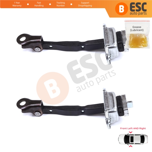 2 Pieces Front Door Stop Check Assy Limiter Strap for Toyota Camry MK6 V4 XV40 2006-2012 6861033070