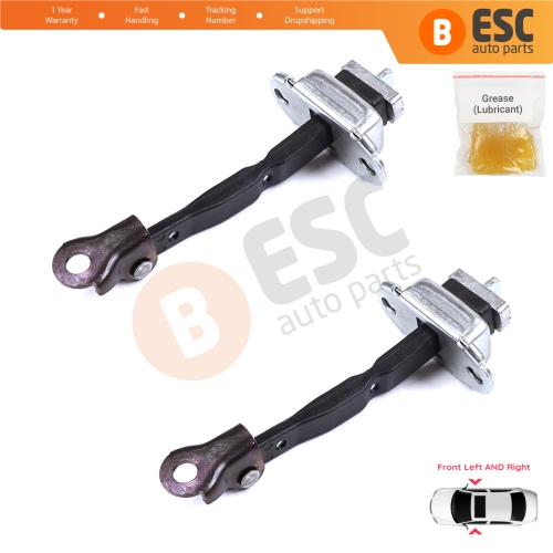 2 Pieces Front Door Stop Check Assy Limiter Strap for Toyota Camry MK6 V4 XV40 2006-2012 6861033070