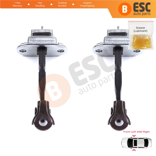 2 Pieces Front Door Stop Check Assy Limiter Strap for Toyota Camry MK6 V4 XV40 2006-2012 6861033070