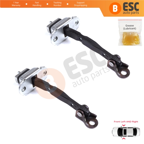 2 Pieces Front Door Stop Check Assy Limiter Strap for Toyota Camry MK6 V4 XV40 2006-2012 6861033070
