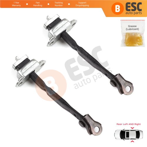 2 Pieces Rear Door Stop Check Assy Limiter Strap for Toyota Camry MK6 V4 XV40 2006-2012 6863033070