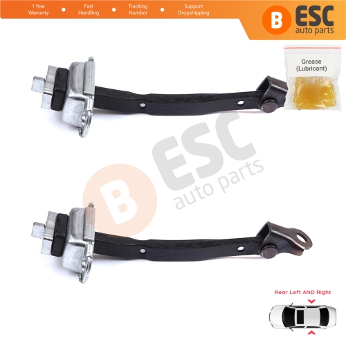 2 Pieces Rear Door Stop Check Assy Limiter Strap for Toyota Camry MK6 V4 XV40 2006-2012 6863033070
