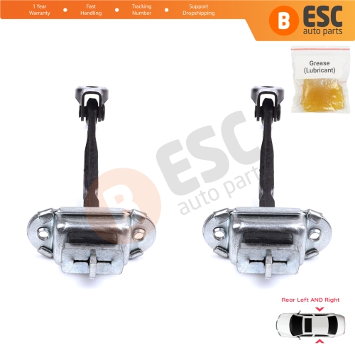 2 Pieces Rear Door Stop Check Assy Limiter Strap for Toyota Camry MK6 V4 XV40 2006-2012 6863033070