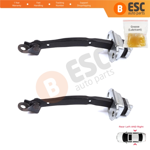 2 Pieces Rear Door Stop Check Assy Limiter Strap for Toyota Camry MK6 V4 XV40 2006-2012 6863033070
