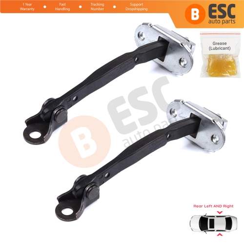 2 Pieces Rear Door Stop Check Assy Limiter Strap for Toyota Camry MK6 V4 XV40 2006-2012 6863033070