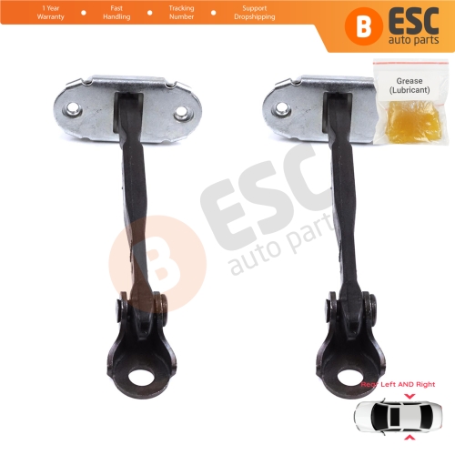2 Pieces Rear Door Stop Check Assy Limiter Strap for Toyota Camry MK6 V4 XV40 2006-2012 6863033070