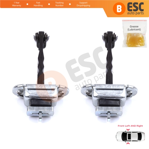2 Pieces Front Door Stop Check Assy Limiter Strap for Toyota Camry MK7 V5 XV50 XV55 2011-2019 6861033091
